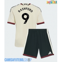 Camisa de time de futebol Manchester United Marcus Rashford #9 Replicas 3º Equipamento Infantil 2026-27 Manga Curta (+ Calças curtas)